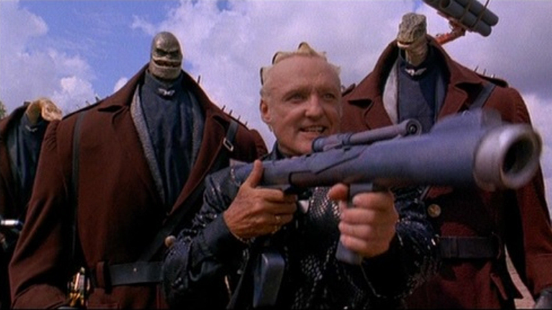 Or Dennis Hopper in Super Mario Brothers. Video game movies are going to show up frequently.